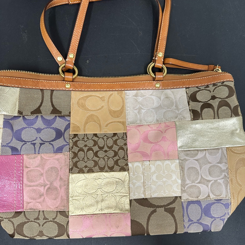 Coach Patchwork Shoulder Bag. Includes Authenticity Certificate! Euc